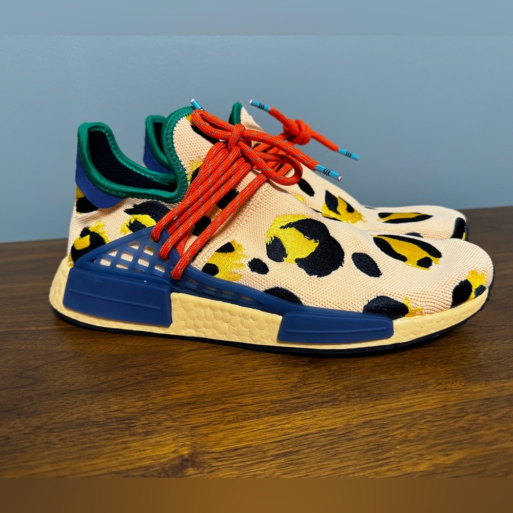 Pharrell x Adidas NMD Hu Animal Print Pulse Amber Sneakers - Picture 6 of 14